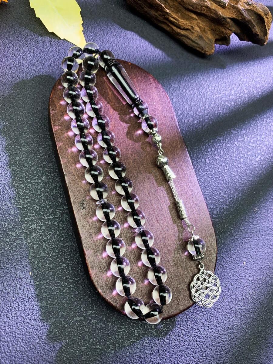 1串33颗10毫米中东阿拉伯祈祷念珠手链，塔斯比赫，开斋节最佳礼物 - 彩色 - 查看 1