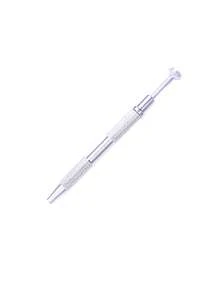 1/2 件珠宝抓取工具，合金穿孔球抓取工具，用于小零件抓取器，美甲工具精密不锈钢珠宝镊子，珍珠钢球夹 - 銀灰色 - 查看 4