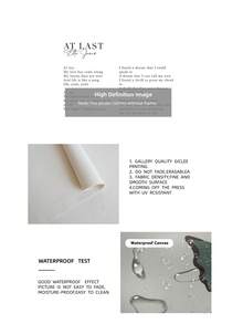 1张无框“At Last”歌曲歌词海报，艾塔·詹姆斯歌词印刷品，婚礼第一支舞歌曲海报，复古别致音乐墙艺术，简约复古装饰，婚礼礼物创意，趣味海报印刷品，适用于墙面房间装饰，卧室宿舍必备，大学宿舍装饰，公寓客厅，现代家居装饰，派对装饰，最佳礼物选择 - 黑色字體 - 查看 11