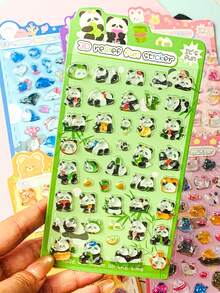 High-Quality 3D Cute Stickers, Fun Shiny Embossed Decoration, Three-Dimensional Fun Japanese Anime Stickers, Crystal Stickers, With A Solid Texture, Exquisite Solid Shape, Self-Adhesive Waterproof Non-Stick Decorative Stickers - Multicolor - View 10