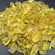 100g Golden Yellow Citrine Small Crystal Pebbles, Suitable For Succulent Pots, Cacti, Bonsai, Vase Filler, Potted Plants, Aquariums And Glass Containers. Perfect For Home Decor And Creative Indoor/Outdoor Design. - View 5