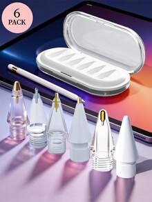 Bút cảm ứng chống sốc kèm 6 ngòi thay thế cho Apple Pencil, quà tặng mùa xuân và lễ Phục sinh. - Nhiều màu - Xem 2
