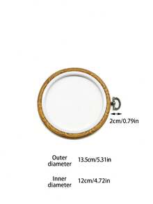 Vintage Wood Grain Embroidery Hoop, Available In Oval And Round Shapes, Suitable For Beginners And DIY Craft Enthusiasts, Applicable For Cross Stitch, Punch Needle, Fluffy Embroidery And Other Embroidery Crafts, Also Can Be Used As Wall Decor - Antique Embroidery Hoop - View 12