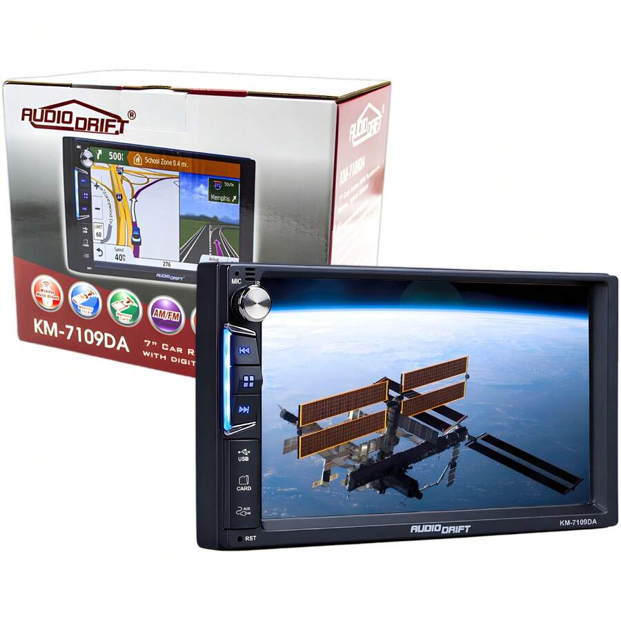 Autoestereo Audiodrift KM-7109DA 7 PLG Pantalla Táctil 2 DIN - A - Ver 1