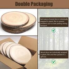 Wood Slices Centerpieces, Wood Rounds Cookies Crafts, Rustic Wood Circles Slabs, Wooden Discs Tables Decor - Art Projects And Rustic Weddings - 8pcs 10-11 Inch - View 8