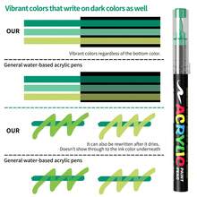 81 Colors Acrylic Paint Marker Pen Set, 1 Box Of 9 Pcs, 9 Color Schemes. Rich Ink, Smooth Flowing, Comprehensive Color Classification. Suitable For Handicrafts And Artistic Creation, Can Be Used On Plastic, Glass, Metal, Bamboo, Canvas, Rocks, Ceramics And Textiles. Ideal Gift For Friends And Family. - Multicolor - View 9