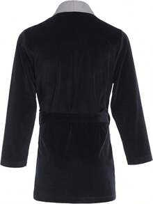 Bathrobe - Ciemnoniebieski C1 - Zobacz 3