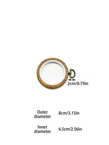 Vintage Wood Grain Embroidery Hoop, Available In Oval And Round Shapes, Suitable For Beginners And DIY Craft Enthusiasts, Applicable For Cross Stitch, Punch Needle, Fluffy Embroidery And Other Embroidery Crafts, Also Can Be Used As Wall Decor - Antique Embroidery Hoop - View 18