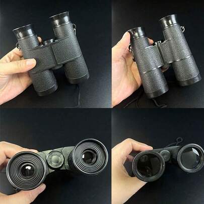 1pc 6X35 Black Plastic Binoculars, Outdoor Exploration Equipment