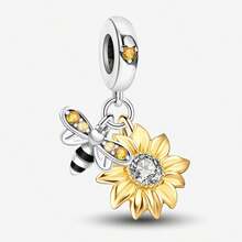 1颗时尚无限四叶草吊坠珠，适合女性手链DIY饰品制作和日常装饰，女孩配饰 - 串珠1 - 查看 17