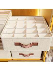 1/2 件天山内衣收纳盒 - 卧室内衣抽屉整理器带隔板，多功能宿舍家用衣柜内衣容器卧室，整理器，家庭收纳，适用于白色 T 恤女士，黑色裤子女士，女士冬装，连衣裙，女士冬装，优雅女士连衣裙，女士白衬衫，长袖，女士白色连体裤，女士春装，女士春装，春季，春装，简约，夏季上衣收纳 - 雪山白 - 查看 7