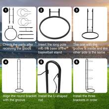 Metal Ball Storage Rack Vertical Sports Equipment Organizer Stand Sports Football Stand For Football Basketball Volleyball - Black-four Layers - View 7