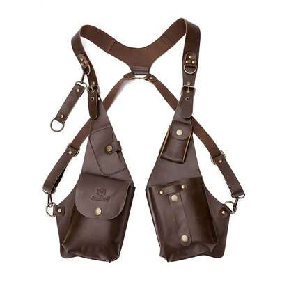 Medieval Steampunk Retro Shoulder Bag, Multi-Functional Outdoor Mobile Phone Bag, Vest Bag, New Style.