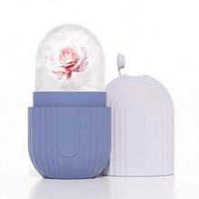 1pc Silicone Ice Face Roller - Massage Skin - Beauty Facial Massage Roller For Eyes, Neck, And Face - Skin Care Tool,Beauty,Skin Care Products,Spa,Self Care,Skin Care Tools,Face Care,Esthetician Supplies,Massage,Face Massage Tool,Face Roller,Ice Roller,Ice Roller Face - 彩色 - 查看 3