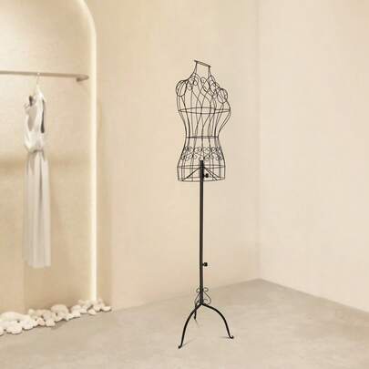 kangten 1.4-1.6m Adjustable Metal Mannequins For Clothing Stores Female Mannequin Clothing Dress Display
