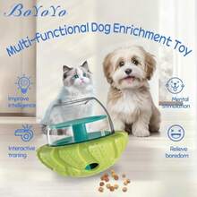 BoYoYo Interactive Dog Puzzle Toy For Smart, Dog Enrichment Toys To Keep Them Busy, Cognitive Dogs Toy To Stimulate Their Brain, Dog'S Treat Dispensing Toys With Slow Feeder, Durable And Easy To Clean - MàuB - Xem 2