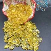 100g Golden Yellow Citrine Small Crystal Pebbles, Suitable For Succulent Pots, Cacti, Bonsai, Vase Filler, Potted Plants, Aquariums And Glass Containers. Perfect For Home Decor And Creative Indoor/Outdoor Design. - View 6
