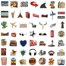 50 buc autocolante impermeabile cu graffiti în stil retro american - autocolante decorative pentru sticle de apă, caiete și desktopuri - 50 bucăți - Vizualizare 3