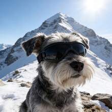 5kg-10kg Dog Fashionable Adjustable Colorful Sunglasses, High Quality Multi-Color Options, Windproof Protective Goggles, Suitable For Outdoor Activities Or Photography - Black - View 2
