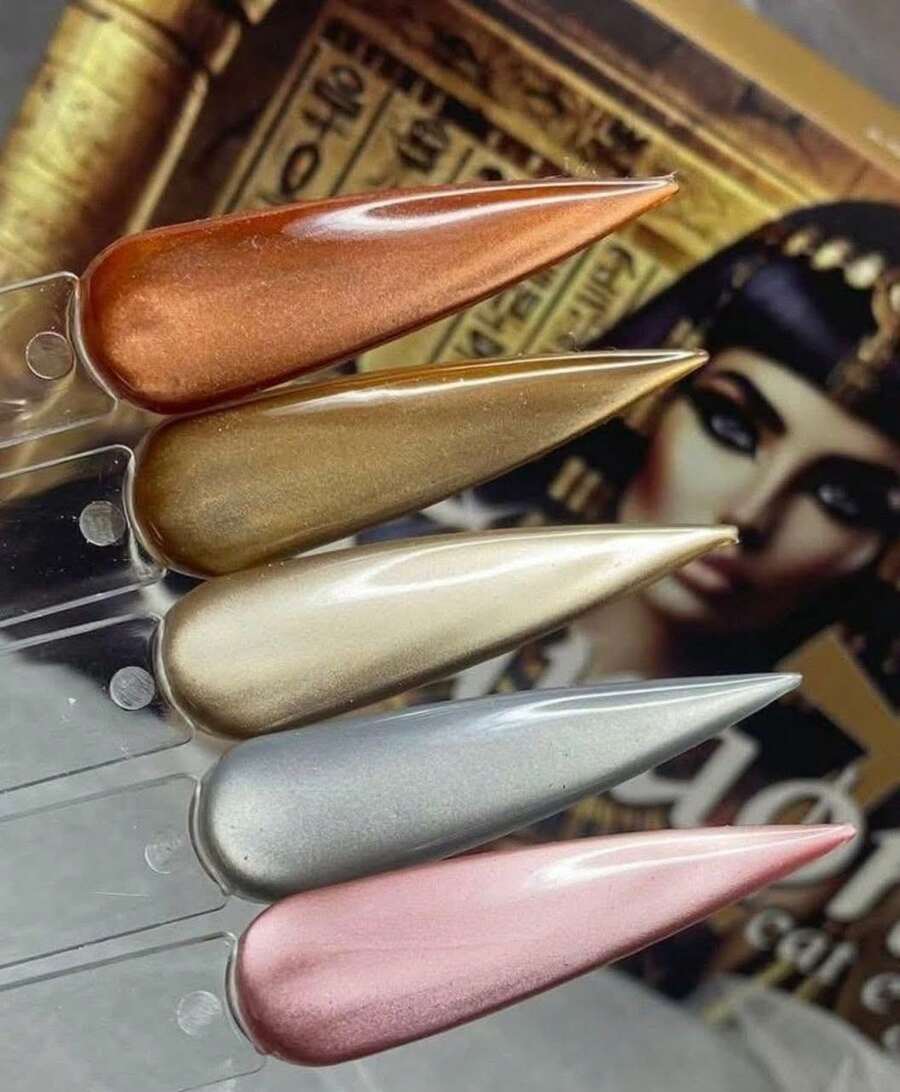 Range Of Semi-Permanent Gels Gelish Professional Use Fantasy Nails - Pharaoh Range - View 1