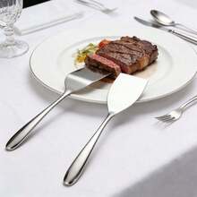 2pcs/1pc High Quality Stainless Steel Kitchen Spatula - Perfect For Flipping, Serving And Cooking - Multicolor - View 3