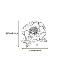 50 Pcs Monochrome Cartoon Plant Stickers - Transparent PET Decals For Phones, Water Bottles, Luggage, Laptops & DIY Crafts - 50PCS - View 7