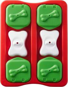 Outward Hound By Nina Ottosson Holiday Dog Brick Treat Puzzle Dog Toy, Level 2 Intermediate, Red, Small - MàuD - Xem 1