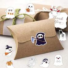 500 Pieces/Roll Halloween Ghost Holiday Stickers - Adhesive Labels For Candy Gifts & Festive Treats - 500PCS/Roll - View 6