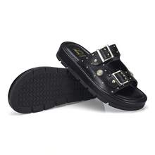 Women's Sandal, Flat Shoe, Rhinestone Papete, Fashionable, Comfortable, 052-040 - 黑色 - 查看 5