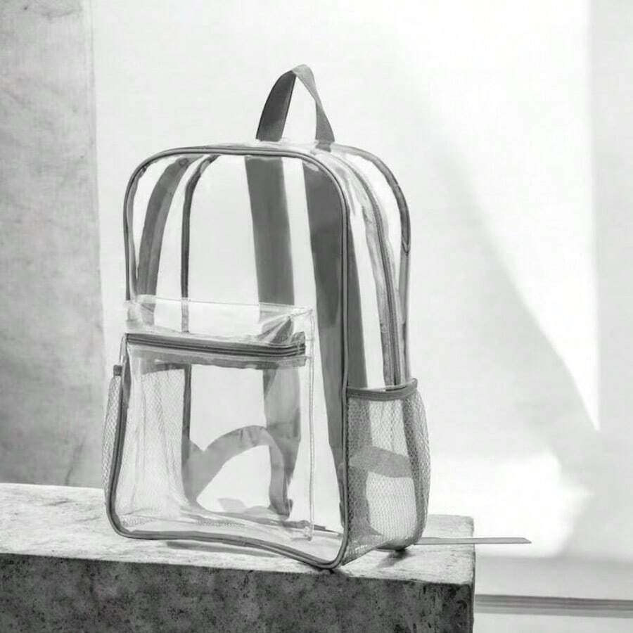 Women Fashion Backpacks - 灰色 - 查看 1