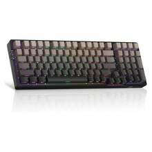 MageGee LIGHT100 Wireless Creamy Keyboard, Gasket Structure Hot Swappable, 2.4G/USB-C/BT5.0 RGB Backlit Mechanical Gaming Keyboard 8000mAh Battery, Side Printed PBT Keycap - 查看 10
