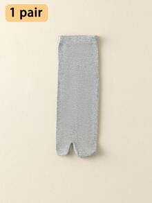 1/3 Pairs Unisex Two-Toe Mid-Calf Socks, Spring/Summer Split Toe Thumb Socks, Black/White/Gray Pig Hoof Design, Soft & Comfortable - Multicolor - View 13