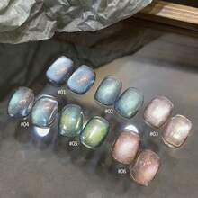 MIANEL 10ml 2026 冬季闪亮钻石美甲凝胶，闪耀多色，适用于红色、金色和白色指甲，情人节完美之选，适合美甲沙龙和家庭DIY美甲 - 彩色 - 查看 3