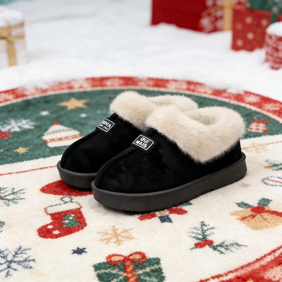 House Slippers - Black - View 1