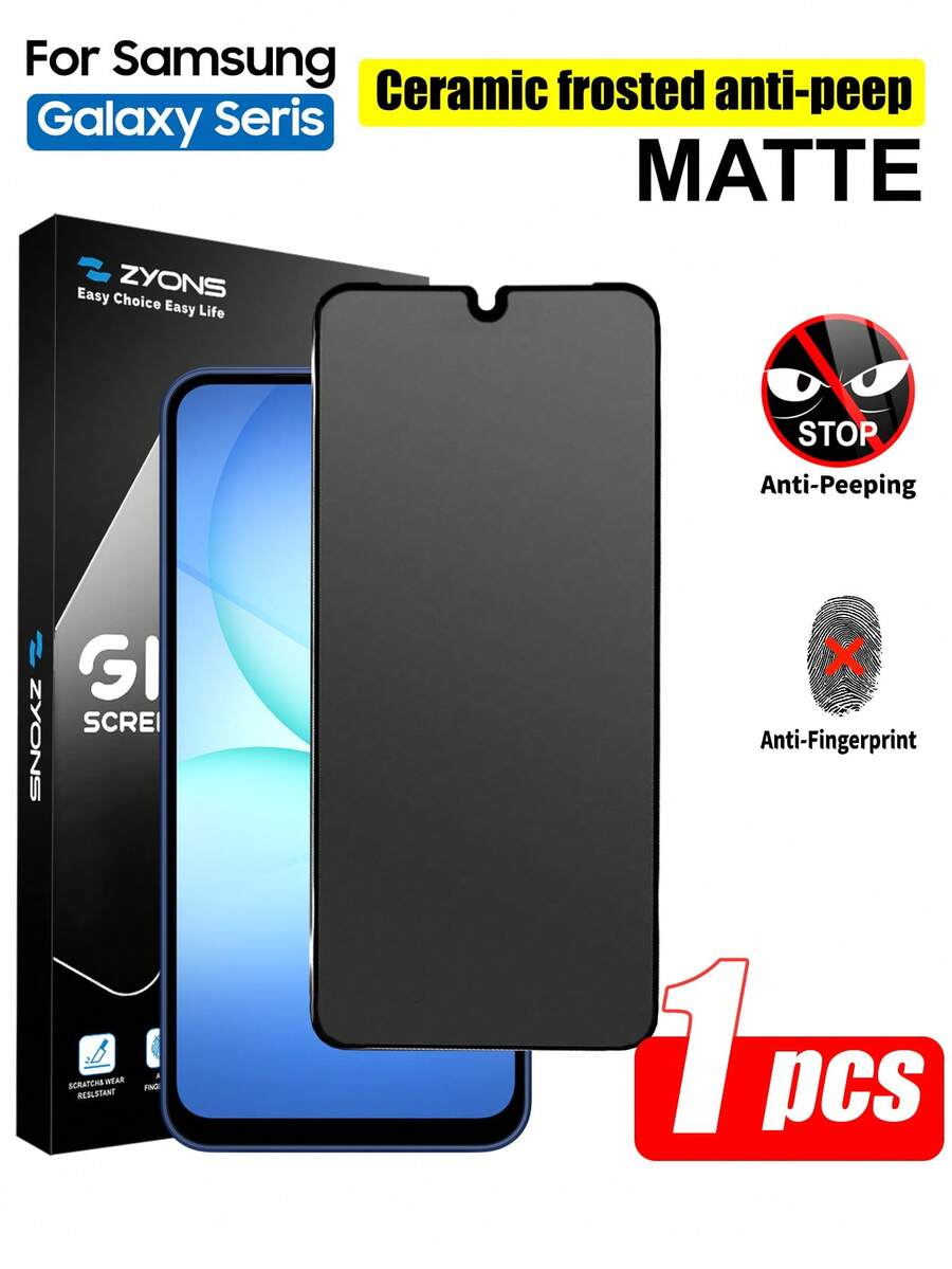 ZYONS Miếng dán màn hình TPU chống nhìn trộm, 1 miếng, tương thích với Samsung Galaxy A07 A17 A56 A36 A26 A16 A06 A55 A35 A25 A15 A05 A05S A54 A34 A24 A14 A04 A53 A33 A23 A13. Chống bám vân tay, không bọt khí, dễ dán, mờ, chống nhìn trộm, màng TPU mềm, bảo vệ riêng tư, phụ kiện điện thoại. Quà tặng sinh nhật, quà tặng gia đình, bạn bè, quà tặng mùa xuân, quà tặng kỷ niệm. - 1 cái - Xem 1