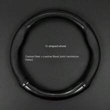 通用碳纤维皮革3D防滑方向盘套，简约时尚的汽车配件 - 彩色 - 查看 14