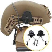 360 Degree Adjustable Helmet Mount Bracket, Suitable For 19-21mm Helmet Rail, Rotatable Headphone Holder - View 3
