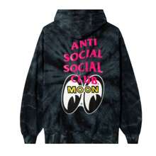 Anti Social Social Club Mooneyes Stacked Tie Dye Hoodie - 黑色 - 查看 2