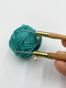 1pc French Embroidery Hook, 3 Interchangeable Heads, Suitable For Pearl Embroidery, Sequin Embroidery, French Dimensional Embroidery, Crafting Sewing Tools - French Crochet - View 5