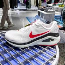 Nike 男鞋新款Structure 26運動支撐穩定公路訓練跑步鞋 - 白色/紅色/黑色 - 查看 4