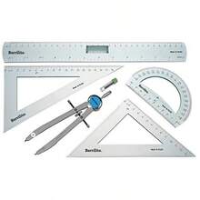 Barrilito Juego de Geometría de Precisión Flexible 5 Piezas. G-FLEX - como en la foto - Ver 7