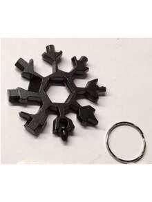 Ensemble de tournevis et clé multifonction 18-en-1 - Comprend un ouvre-bouteille, des tournevis plats et cruciformes, une clé et d'autres outils essentiels pour la maison et l'extérieur, un outil multifonction design flocon de neige, un cadeau DIY cool, un kit de réparation portable, un ensemble d'outils pour l'entretien de la voiture et de la maison, un cadeau d'outil créatif, un cadeau pour l'anniversaire/grand-père, compact et facile à ranger - Multicolore - Voir 15