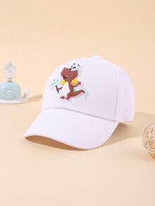 1pc Adjustable Soft Brim Cute Baby Baseball Cap, Suitable For Infants And Toddlers - Multicolor - View 9