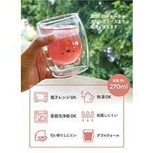 シービージャパン 耐熱グラス [イヌ] 270ml 結露しにくい 2層構造 電子レンジで温められる 食器洗浄機対応 耐熱アニマルグラス UCAファッション - 写真の通り - チェックする 5