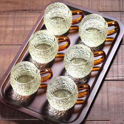 2/4/6/12pcs Thick Heat-Resistant Pumpkin Mugs, Milk Cups, Coffee Cups, Suitable For Small Tea Cups, Fashionable Tea Set, Suitable For Office Workers, Family Gatherings, Office, Tea Room