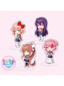 心跳文学俱乐部！可动人偶模型，约10厘米高，莫妮卡、沙优里、夏树、优里人偶，动漫角色可爱桌面摆件，心跳文学俱乐部周边手办 - 多色2 - 查看 22