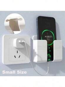 1 pieza Soporte para teléfono montado en la pared sin adhesivo, caja de almacenamiento de escritorio, soporte de carga para control remoto montado en la pared - Multicolor - Ver 12