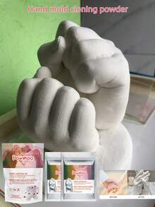 DOWMOO Hand Mold Pink Set/DIY Hand Modeling Toy Gift, Father's Day Gift, Mother's Day Gift, Holiday Gift, Commemorative Souvenir - Multiple Styles - View 3