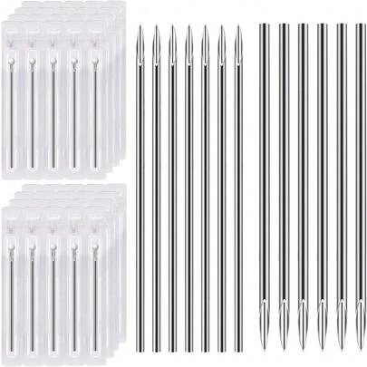 Disposable Body Piercing Needles, 14G 16G Stainless Steel For Ear Nose Navel Nipple Lip Piercing