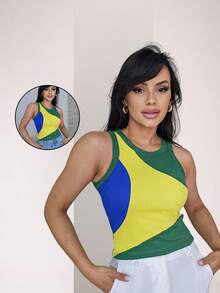 Women's Tank Top, Racerback Blouse, Cool Summer T-Shirt - Multicolor - View 5
